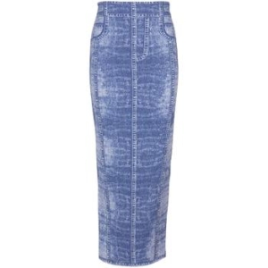 �߸� denim midi skirt EF1LD475KH80 T