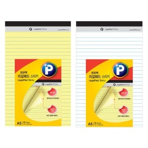 프린텍 리갈패드 스티키 노트 LP127Y LP127W