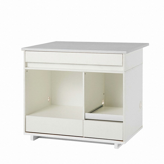 한샘 베리 라이트 아일랜드식탁 수납형 (의자별도)_이미지