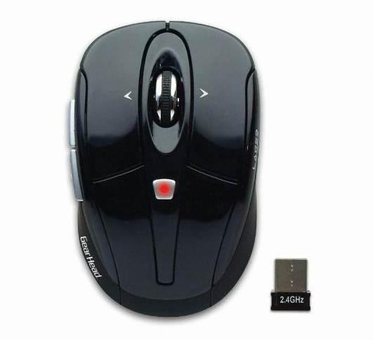 Gear Head Wireless Laser Tilt Wheel Mouse (병행수입)_이미지