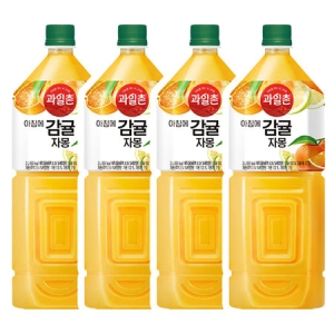 해태음료 과일촌 아침에 감귤자몽 2L (4개)_이미지