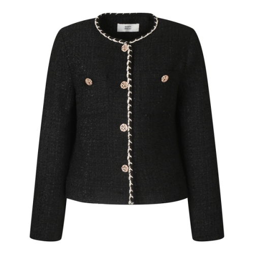 베스띠벨리 패플 브레이드 트리밍 트위드 자켓 BJJAI7106 H