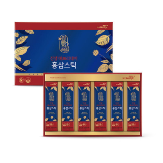대상웰라이프 홍의보감 진생 에브리데이 홍삼스틱 10ml 30포 (5개)