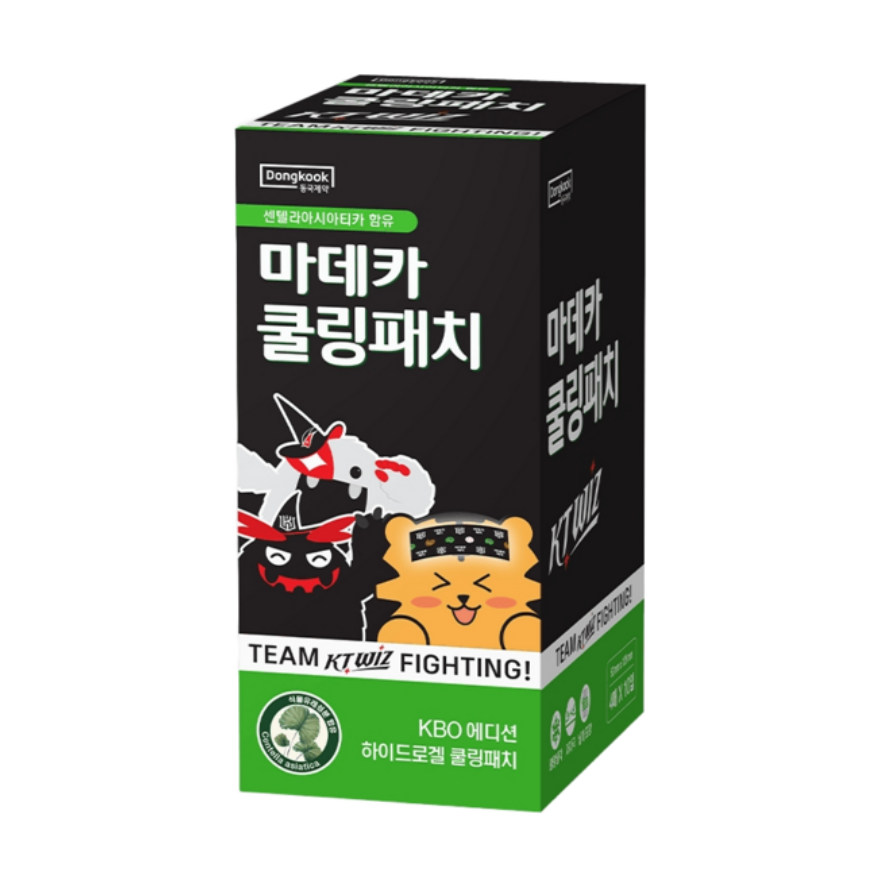 동국제약 마데카 쿨링패치 KBO 에디션 KT위즈 (40매)_이미지