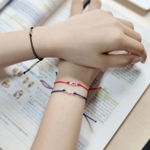 에버링 DIAMOND 1+1 14K 행운 물고기 끈팔찌 소원팔찌 2개_BQSB4220_이미지