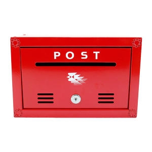 POST 미니우체국 우체통 소 철제 소식함 우편함_이미지