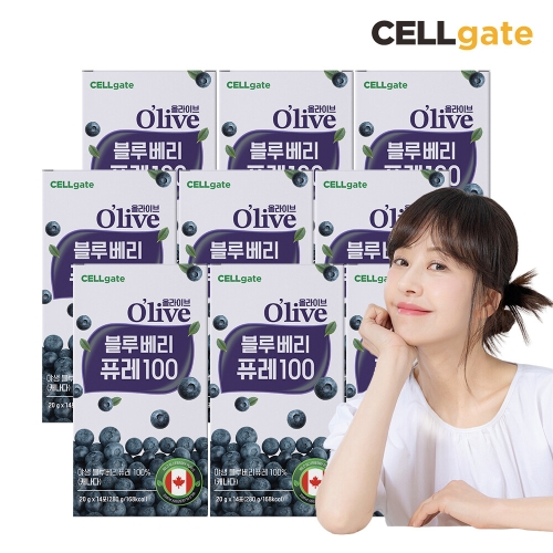 셀게이트 올라이브 블루베리 퓨레 100 스틱 20g 14포 (9개)_이미지