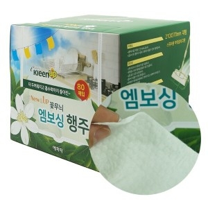 에파타 꽃무늬 엠보싱 행주 80매 (2팩)_이미지