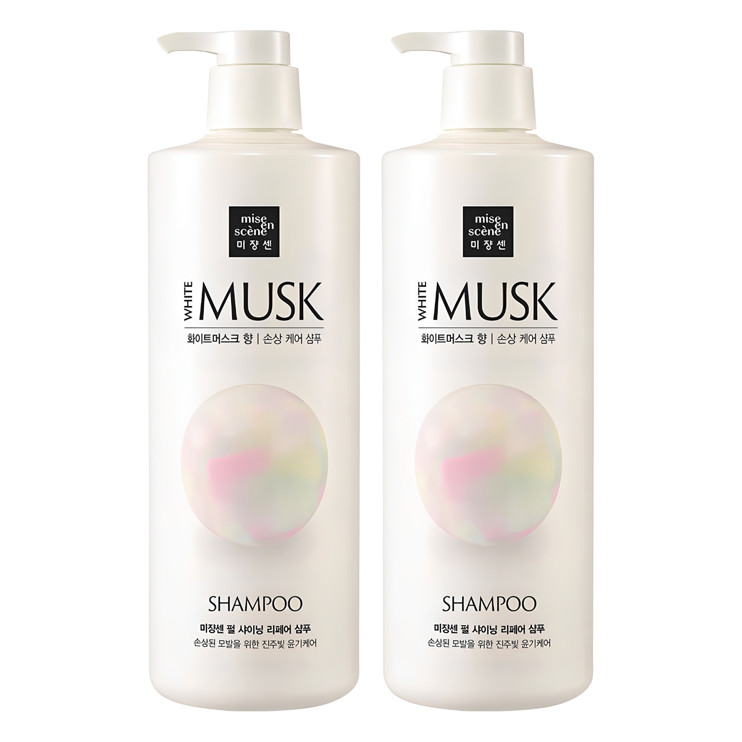아모레퍼시픽 미쟝센 펄 샤이닝 리페어 샴푸 화이트머스크향 1000ml (2개)
