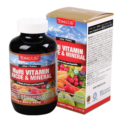 통라이프 종합비타민 ABCDE 미네랄 300정 (2개)_이미지