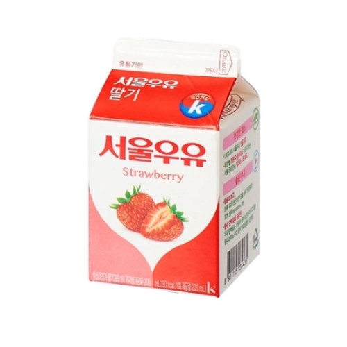 서울우유 딸기우유 200ml (1개)_이미지