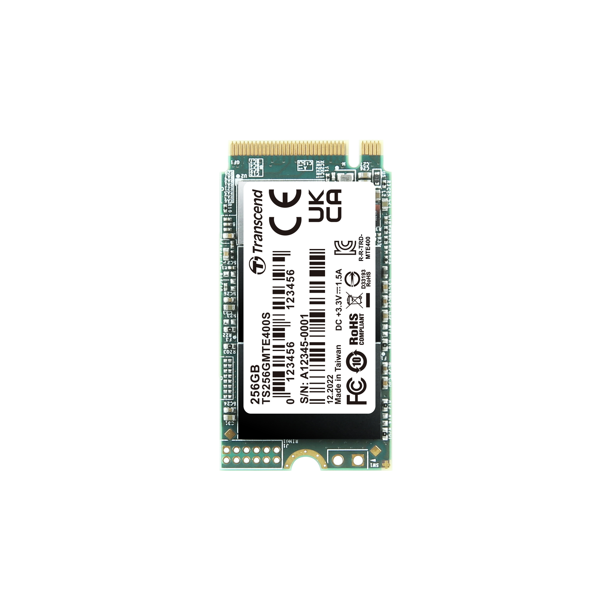 트랜센드 MTE400S M.2 2242 NVMe 해외구매 (256GB)