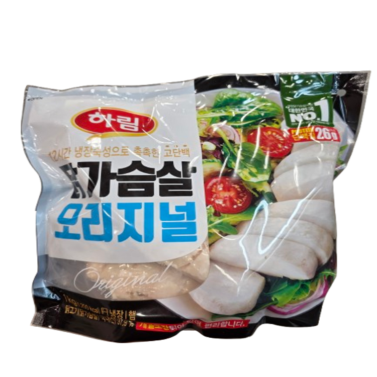 하림 닭가슴살 오리지널 1kg (2개)_이미지