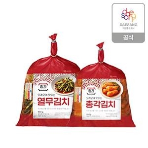  종가 열무김치 900g + 총각김치 850g [1개]