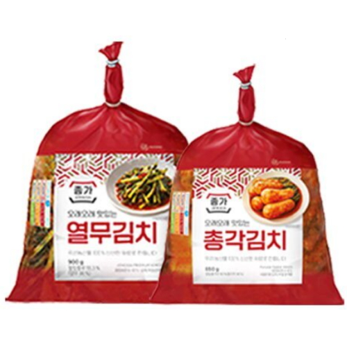 종가 열무김치 900g + 총각김치 850g이미지입니다. 누르면 해당 게시물로 새창이동합니다.