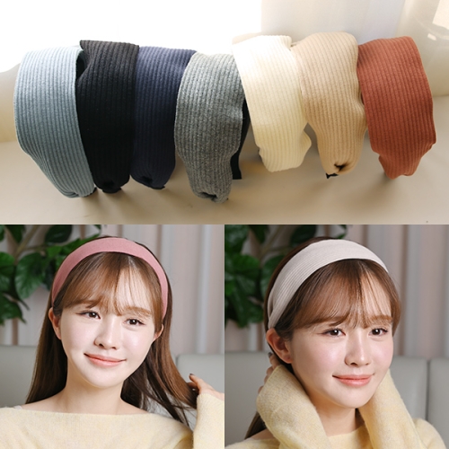 미스21 베인더 골지 와이드 헤어밴드 머리띠 hb1796_이미지