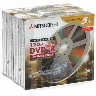 미쓰비시 DVD-R 4.7GB 4x 쥬얼 10장 Video_이미지