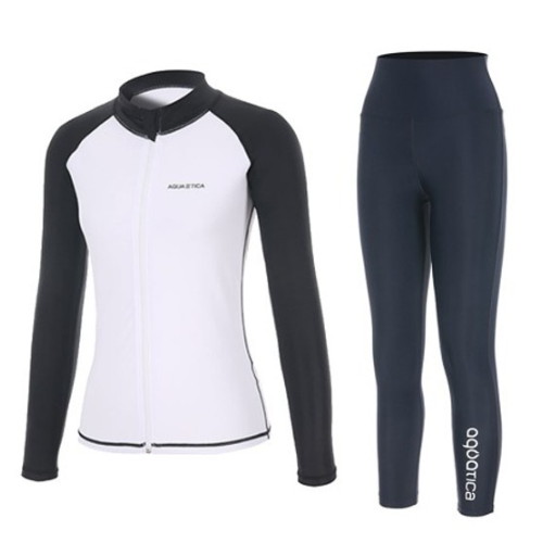 아쿠아티카 여성 집업 래쉬가드 하이웨스트 레깅스 NV 세트 AQAWJP23001