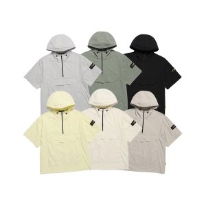 내셔널지오그래픽 아델리 경량 우븐 스트레치 반팔 아노락 N242UFT141