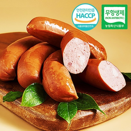 웰굿 무항생제 HAC 독일 정통레시피 브렉퍼스트 소시지 3팩 450g_이미지