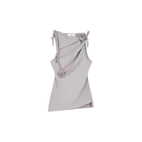 코페르니 매듭 플라워 탑 COPT76F5021GRY1 T