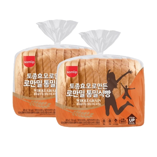 삼립 로만밀 통밀식빵 840g (2개)_이미지