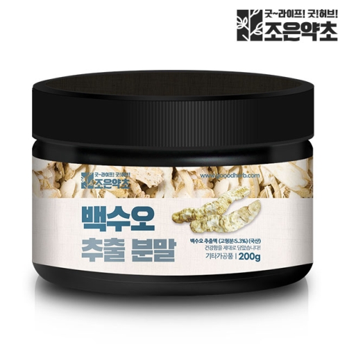 국산 백수오 추출분말 가루 열수추출 200g