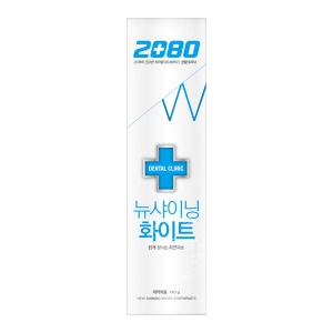 2080 덴탈클리닉 뉴 샤이닝 화이트 치약 140g (1개)_이미지