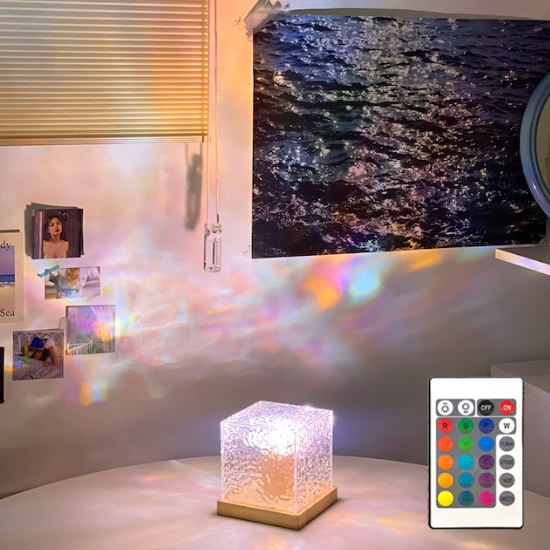 LED 16가지 컬러변환 크리스탈 바다 무드등