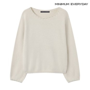 미니멈 에브리데이 진주 보트넥 데일리 긴팔 니트 EB4KT006D