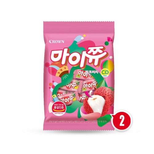크라운제과 마이쮸 핑크리치 100g (2개)_이미지