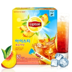 유니레버 립톤 아이스티 복숭아맛 14g 80개 아이스티 복숭아맛 14g 80개_이미지