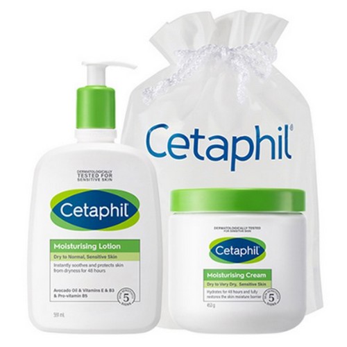 갈더마 세타필 모이스춰 로션 591ml+크림 453g+파우치 세트