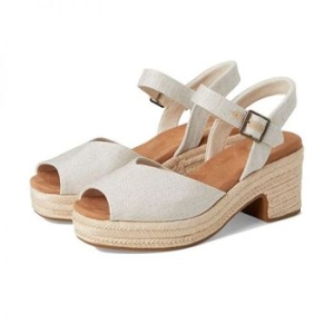  TOMS 우먼 Isla Peep 토 내츄럴 10352875