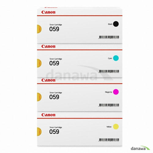 Canon ��ǰ CRG-059BK, CRG-059C, CRG-059M, CRG-059Y 4�� ��Ʈ