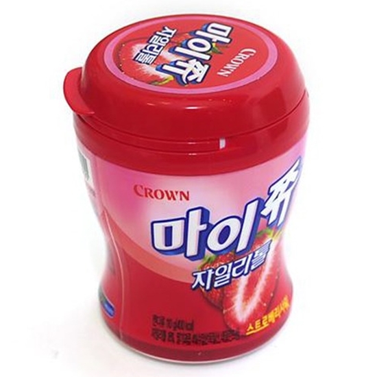 크라운제과 마이쮸 자일리톨 딸기 110g (24개)_이미지