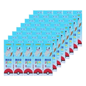 LG생활건강 페리오 키즈 포켓몬 꼬부기 사과향 75g (40개)