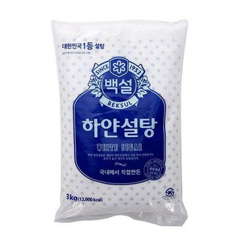 백설 하얀설탕 3kg (1개)_이미지