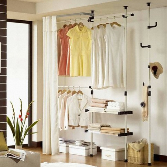 왕자NHC 왕자행거 180벌 선반커텐행거+다용도폴행거 32mm