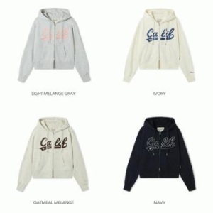 여성 패치 크롭 후드집업 / Patch Crop Hood Zip-up Brushed _A WHMZF4911F