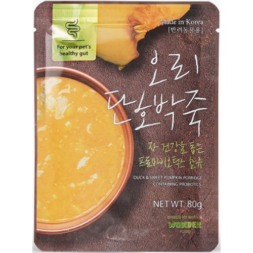 더주스 원더푸드 오리 단호박죽 80g이미지입니다. 누르면 해당 게시물로 새창이동합니다.