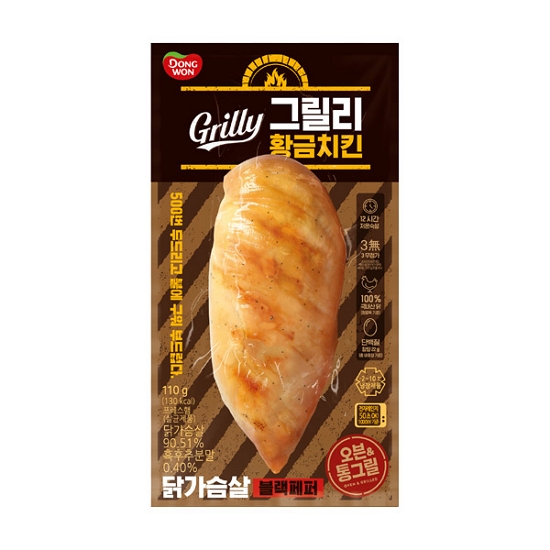동원F&B 그릴리 황금 닭가슴살 블랙페퍼 105g이미지입니다. 누르면 해당 게시물로 새창이동합니다.