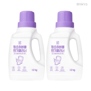 깔끔대장 청소하버블 변기클리너 1.2kg 2개