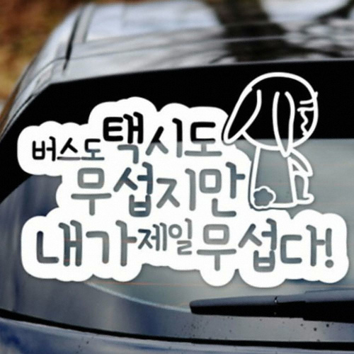 제일케미칼 NEW003 버스도택시도 무섭지만 내가제일무섭다 스티커