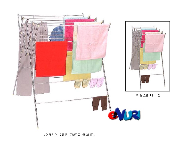 하나이노테크 가자데코 폭조절 건조대(W형 5단)