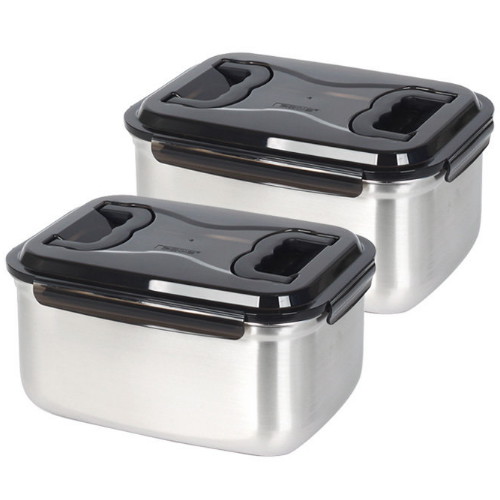 키친아트 피앙세 스텐 김치통 핸디 4호 9.5L (2개)