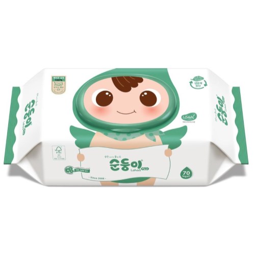 로하스 물티슈 캡형 70매