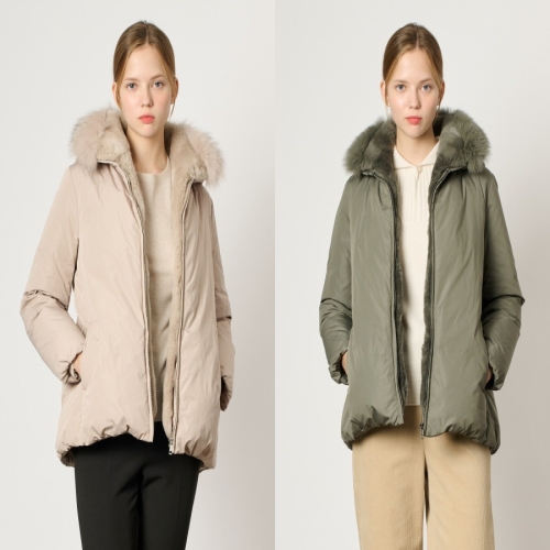 BCBG 여성 크로바 다운 패딩 B4WAF832_이미지