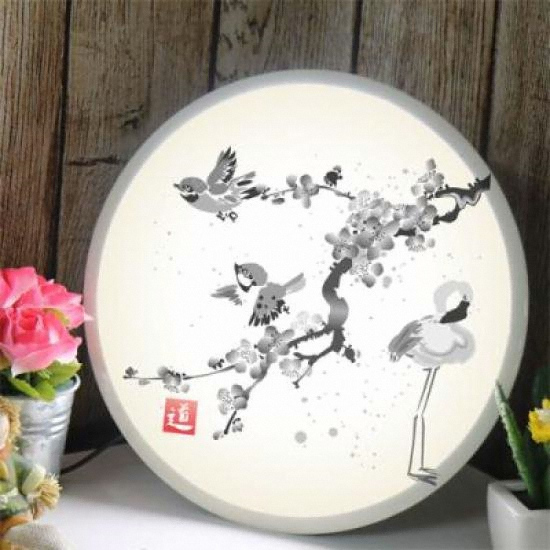 LED 수묵화벚나무 액자 무드등 25cm