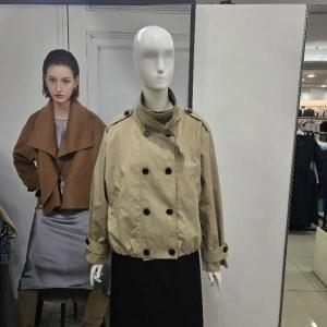 Ab.f.z DP01 루즈핏하이넥더블숏트렌치코트 AFZ4HR02 S41295528_이미지